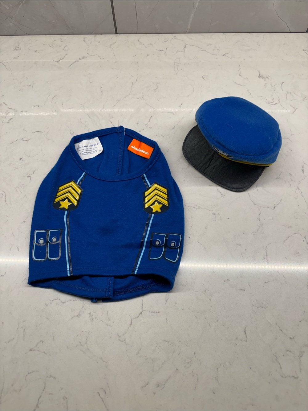 Build a Bear BABW Nickelodeon Paw Patrol Chase Vest & Hat Set 2016